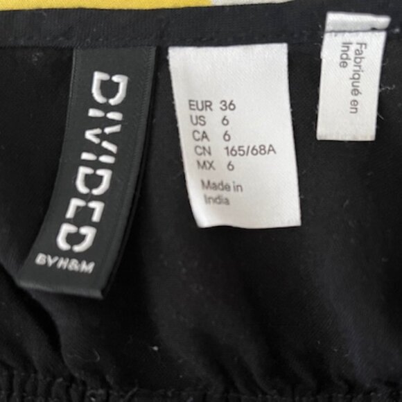 H&M Black Romper Sz 6/Small - Picture 2 of 3